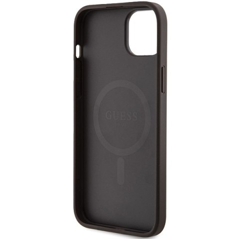 Guess nakładka do iPhone 15 6,1" GUHMP15SG4GFRW brązowa HC MAGSAFE PU 4G RING CLASSIC LOGO Guess nakładka do iPhone 15 6,1" GUHMP15SG4GFRW brązowa HC MAGSAFE PU 4G RING CLASSIC LOGO