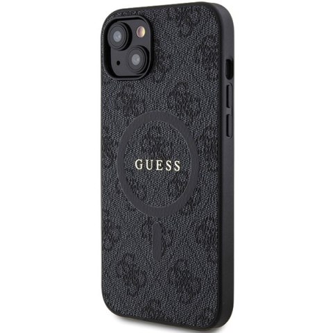 Guess nakładka do iPhone 15 Plus 6,7" GUHMP15MG4GFRK czarna HC MAGSAFE PU 4G RING CLASSIC LOGO Guess nakładka do iPhone 15 Plus 6,7" GUHMP15MG4GFRK czarna HC MAGSAFE PU 4G RING CLASSIC LOGO