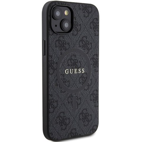 Guess nakładka do iPhone 15 Plus 6,7" GUHMP15MG4GFRK czarna HC MAGSAFE PU 4G RING CLASSIC LOGO Guess nakładka do iPhone 15 Plus 6,7" GUHMP15MG4GFRK czarna HC MAGSAFE PU 4G RING CLASSIC LOGO