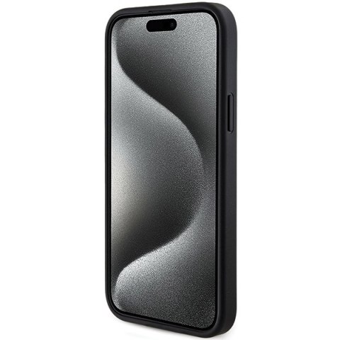Guess nakładka do iPhone 15 Plus 6,7" GUHMP15MG4GFRK czarna HC MAGSAFE PU 4G RING CLASSIC LOGO Guess nakładka do iPhone 15 Plus 6,7" GUHMP15MG4GFRK czarna HC MAGSAFE PU 4G RING CLASSIC LOGO