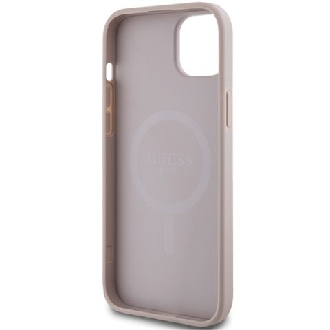 Guess nakładka do iPhone 15 Plus 6,7" GUHMP15MG4GFRP różowa HC MAGSAFE PU 4G RING CLASSIC LOGO Guess nakładka do iPhone 15 Plus 6,7" GUHMP15MG4GFRP różowa HC MAGSAFE PU 4G RING CLASSIC LOGO