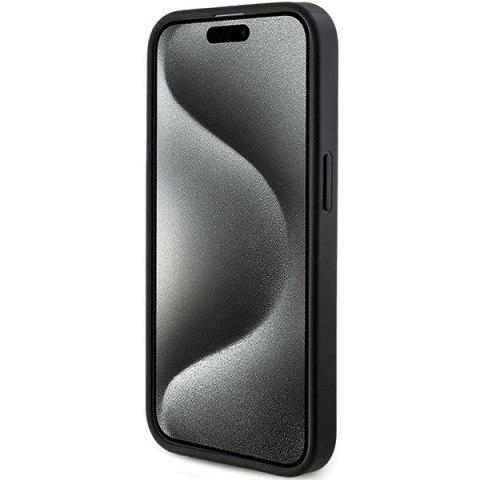 Guess nakładka do iPhone 15 Pro 6,1" GUHMP15LG4GFRK czarna HC MAGSAFE PU 4G RING CLASSIC LOGO Guess nakładka do iPhone 15 Pro 6,1" GUHMP15LG4GFRK czarna HC MAGSAFE PU 4G RING CLASSIC LOGO