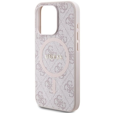 Guess nakładka do iPhone 15 Pro Max 6,7" GUHMP15XG4GFRP różowa HC MAGSAFE PU 4G RING CLASSIC LOGO Guess nakładka do iPhone 15 Pro Max 6,7" GUHMP15XG4GFRP różowa HC MAGSAFE PU 4G RING CLASSIC LOGO
