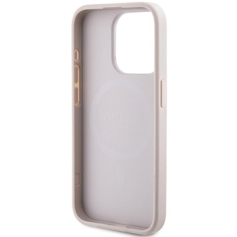 Guess nakładka do iPhone 15 Pro Max 6,7" GUHMP15XG4GFRP różowa HC MAGSAFE PU 4G RING CLASSIC LOGO Guess nakładka do iPhone 15 Pro Max 6,7" GUHMP15XG4GFRP różowa HC MAGSAFE PU 4G RING CLASSIC LOGO