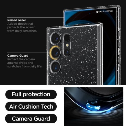 Spigen nakładka Liquid Crystal do Samsung Galaxy S24 Ultra glitter crystal Spigen nakładka Liquid Crystal do Samsung Galaxy S24 Ultra glitter crystal