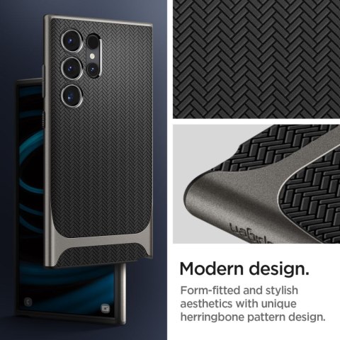 Spigen nakładka Neo Hybrid do Samsung Galaxy S24 Ultra gunmetal Spigen nakładka Neo Hybrid do Samsung Galaxy S24 Ultra gunmetal