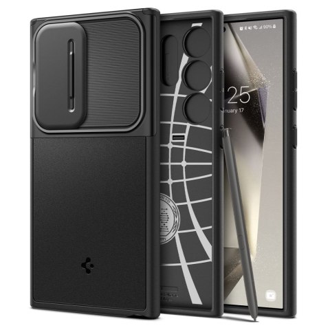 Spigen nakładka Optik Armor do Samsung Galaxy S24 Ultra czarna Spigen nakładka Optik Armor do Samsung Galaxy S24 Ultra czarna