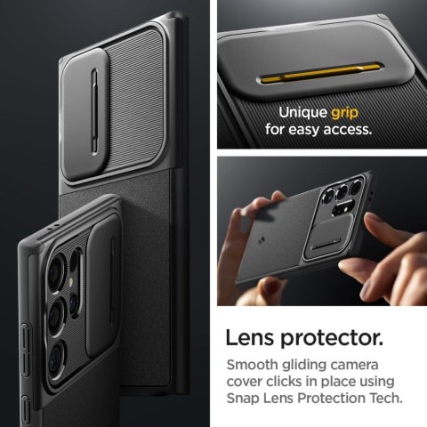 Spigen nakładka Optik Armor do Samsung Galaxy S24 Ultra czarna Spigen nakładka Optik Armor do Samsung Galaxy S24 Ultra czarna