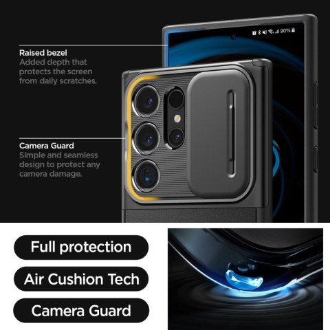 Spigen nakładka Optik Armor do Samsung Galaxy S24 Ultra czarna Spigen nakładka Optik Armor do Samsung Galaxy S24 Ultra czarna