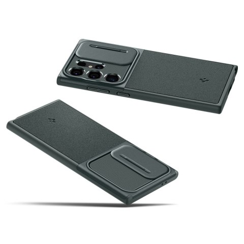 Spigen nakładka Optik Armor do Samsung Galaxy S24 Ultra zielona