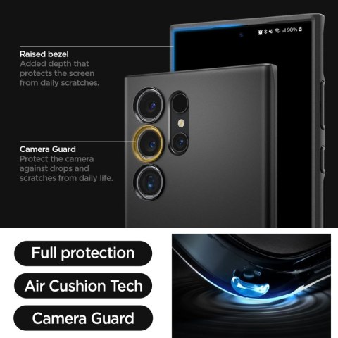 Spigen nakładka Thin Fit do Samsung Galaxy S24 Ultra czarna