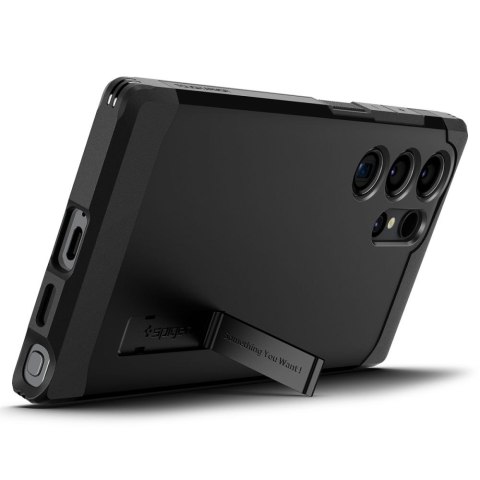 Spigen nakładka Tough Armor do Samsung Galaxy S24 Ultra czarna Spigen nakładka Tough Armor do Samsung Galaxy S24 Ultra czarna