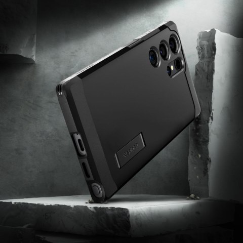 Spigen nakładka Tough Armor do Samsung Galaxy S24 Ultra czarna Spigen nakładka Tough Armor do Samsung Galaxy S24 Ultra czarna