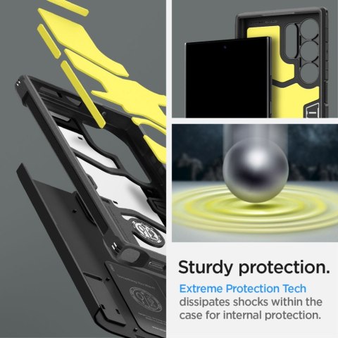 Spigen nakładka Tough Armor do Samsung Galaxy S24 Ultra czarna Spigen nakładka Tough Armor do Samsung Galaxy S24 Ultra czarna