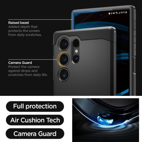 Spigen nakładka Tough Armor do Samsung Galaxy S24 Ultra czarna Spigen nakładka Tough Armor do Samsung Galaxy S24 Ultra czarna
