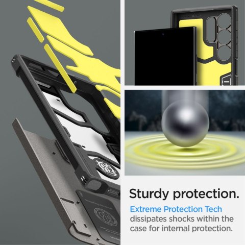 Spigen nakładka Tough Armor do Samsung Galaxy S24 Ultra gunmetal