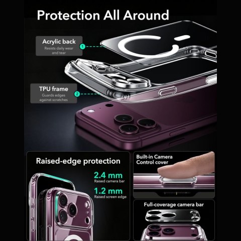 ESR CLASSIC HYBRID MAGSAFE & TEMPERED GLASS IPHONE 17 PRO MAX / 18 PRO MAX CLEAR
