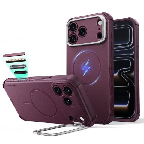 ESR CYBER TOUGH KICKSTAND MAGSAFE IPHONE 17 PRO / 18 PRO DEEP BURGUNDY