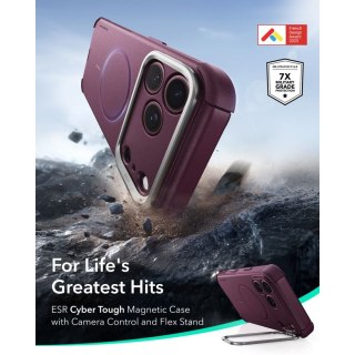 ESR CYBER TOUGH KICKSTAND MAGSAFE IPHONE 17 PRO / 18 PRO DEEP BURGUNDY