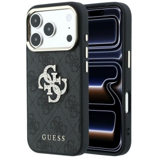 Etui Guess 4G & Big Strass Logo do iPhone 18 Pro Max / 17 Pro Max czarny