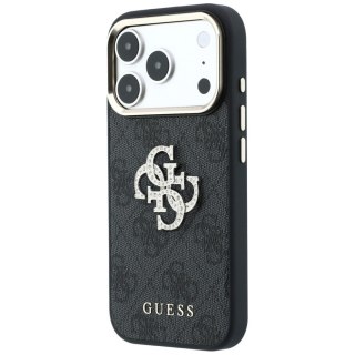 Etui Guess 4G & Big Strass Logo do iPhone 18 Pro Max / 17 Pro Max czarny