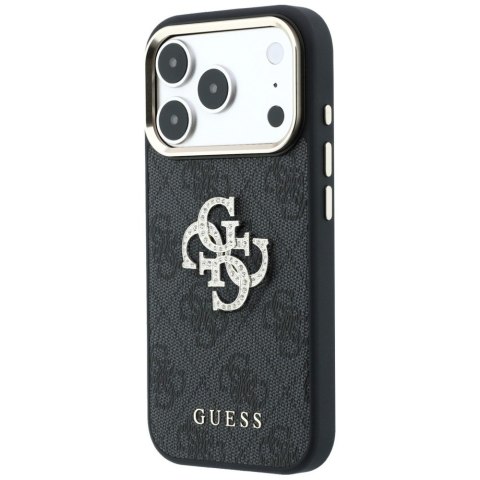 Etui Guess 4G & Big Strass Logo do iPhone 18 Pro Max / 17 Pro Max czarny