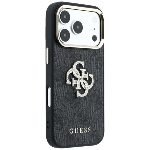 Etui Guess 4G & Big Strass Logo do iPhone 18 Pro Max / 17 Pro Max czarny