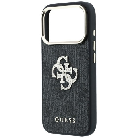 Etui Guess 4G & Big Strass Logo do iPhone 18 Pro Max / 17 Pro Max czarny