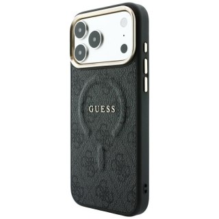 Etui Guess Embossed 4G Classic MagSafe do iPhone 18 Pro / 17 Pro czarny