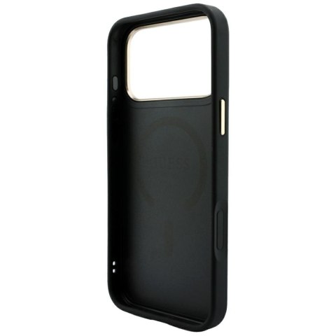 Etui Guess Embossed 4G Classic MagSafe do iPhone 18 Pro / 17 Pro czarny