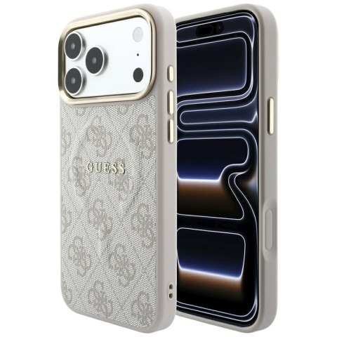 Etui Guess Embossed 4G Classic MagSafe do iPhone 18 Pro / 17 Pro różowy