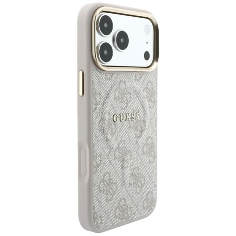 Etui Guess Embossed 4G Classic MagSafe do iPhone 18 Pro / 17 Pro różowy