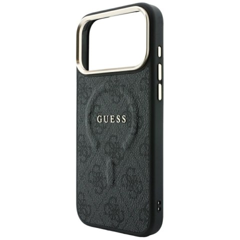 Etui Guess Embossed 4G Classic MagSafe do iPhone 18 Pro Max / 17 Pro Max czarny