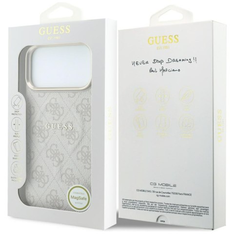 Etui Guess Embossed 4G Classic MagSafe do iPhone 18 Pro Max / 17 Pro Max różowy