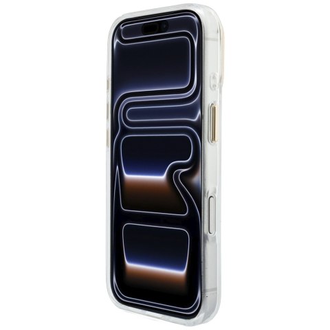 Etui Guess IML 4G Script Metal do iPhone 18 Pro / 17 Pro Max biały
