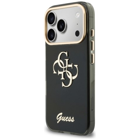 Etui Guess IML 4G Script Metal do iPhone 18 Pro Max / 17 Pro Max czarny