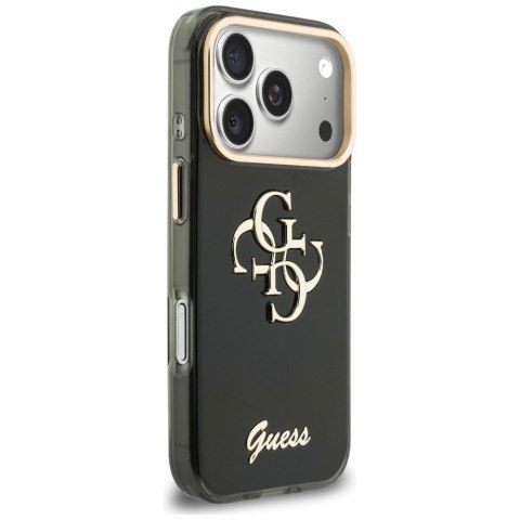Etui Guess IML 4G Script Metal do iPhone 18 Pro Max / 17 Pro Max czarny