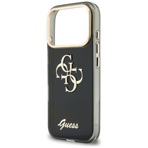 Etui Guess IML 4G Script Metal do iPhone 18 Pro Max / 17 Pro Max czarny