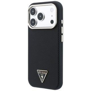 Etui Guess Kevlar Triangle Logo MagSafe do iPhone 18 Pro / 17 Pro czarny