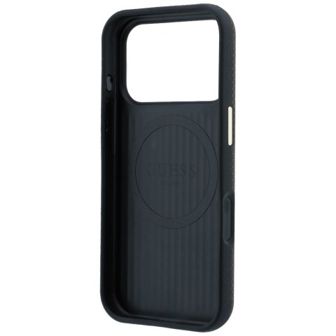 Etui Guess Kevlar Triangle Logo MagSafe do iPhone 18 Pro Max / 17 Pro Max brązowy