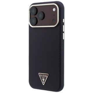 Etui Guess Kevlar Triangle Logo MagSafe do iPhone 18 Pro Max / 17 Pro Max burgundowy