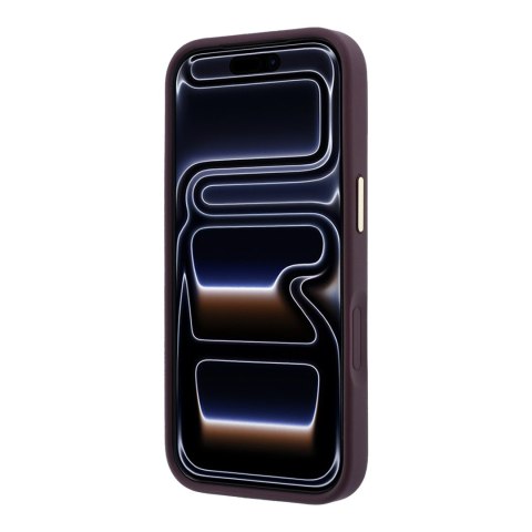 Etui Guess Peony 4G Small Logo MagSafe do iPhone 18 Pro / 17 Pro burgundowy