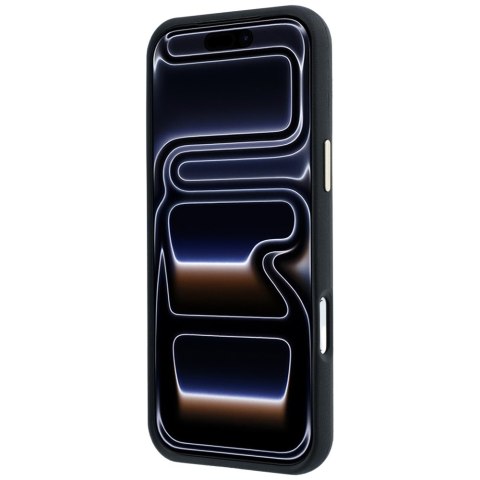 Etui Guess Perforated 4G Gold Logo Magsafe do iPhone 18 Pro / 17 Pro czarny