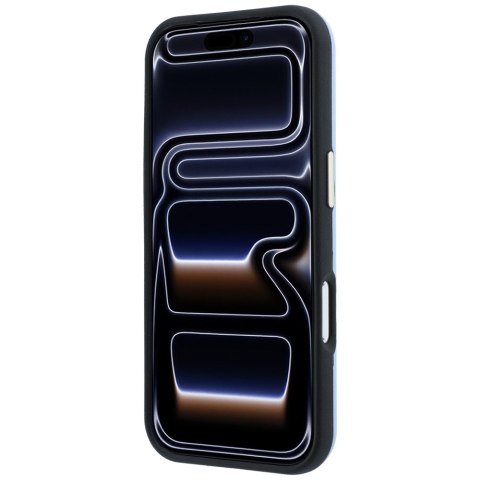 Etui Guess Perforated 4G Gold Logo Magsafe do iPhone 18 Pro / 17 Pro niebieski