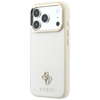 Etui Guess Saffiano Small 4G & Classic Logo MagSafe do iPhone 18 Pro Max / 17 Pro Max beżowy