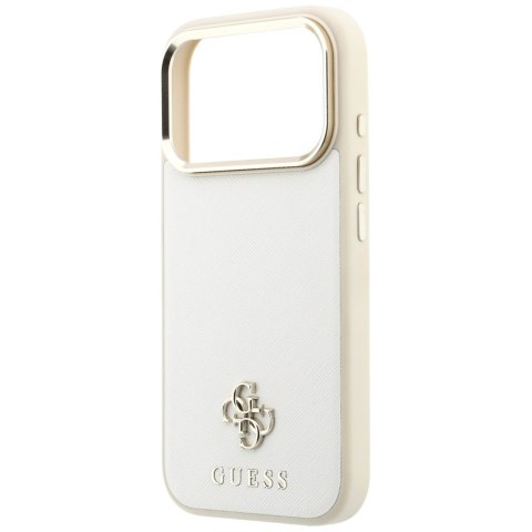 Etui Guess Saffiano Small 4G & Classic Logo MagSafe do iPhone 18 Pro Max / 17 Pro Max beżowy