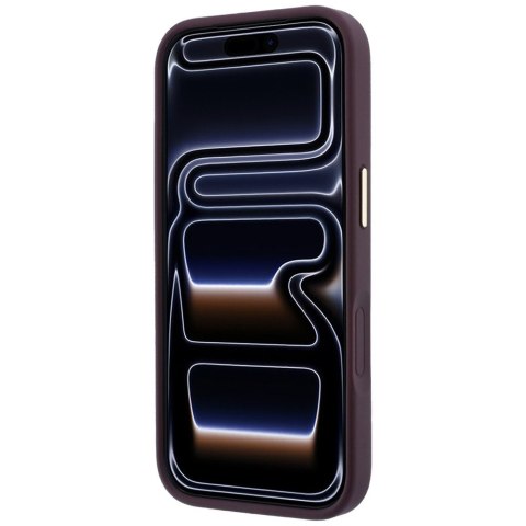Etui Guess Stripe Peony 4G Logo MagSafe do iPhone 18 Pro Max / 17 Pro Max burgundowy