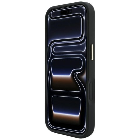 Etui Guess Stripe Peony 4G Logo MagSafe do iPhone 18 Pro Max / 17 Pro Max czarny