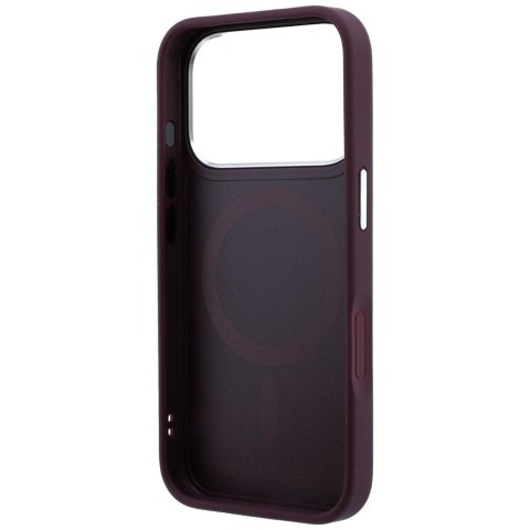 Etui Karl Lagerfeld Embossed Open Ring RSG Logo MagSafe do iPhone 18 Pro Max / 17 Pro Max burgundowy