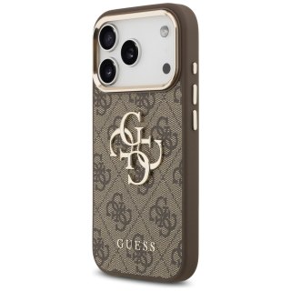 Guess nakładka 4G Big 4G Classic Logo do iPhone 18 Pro Max / iPhone 17 Pro Max brązowa